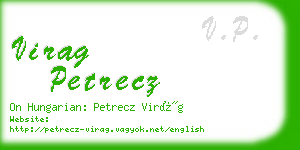 virag petrecz business card